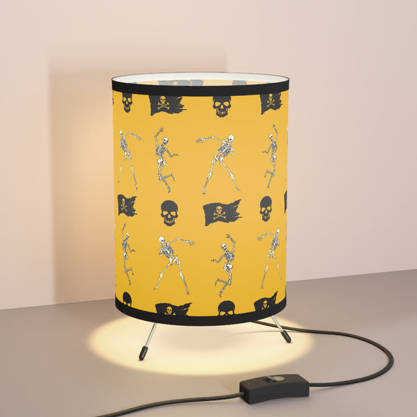 Skeleton Tripod Lamp with High-Res Printed Shade, US\CA plug