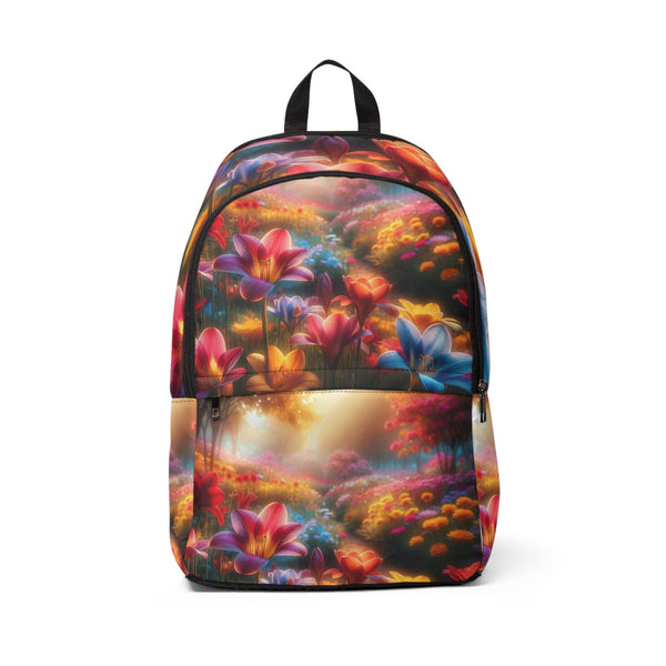 Flower Fabric Backpack